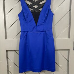 Betsey Johnson Royal Blue Backless Dress